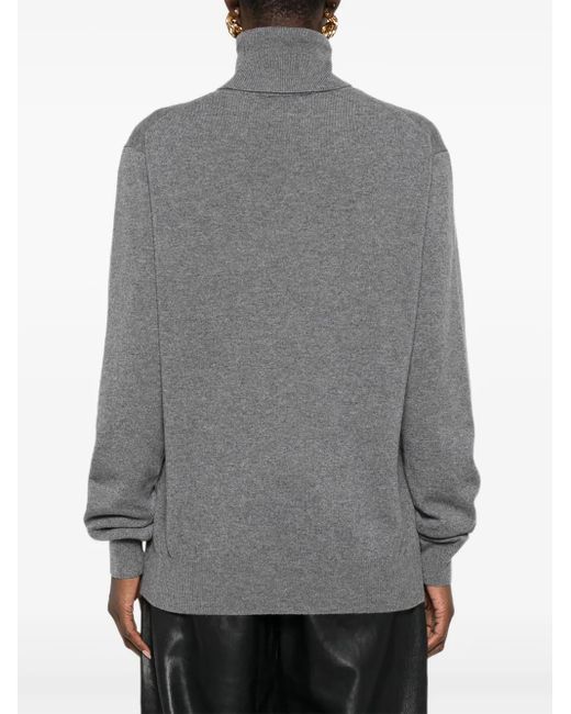 Gucci Gray Roll-Neck Sweater