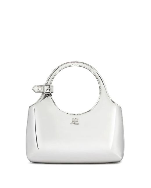 Courreges White Mini Holy Schultertasche