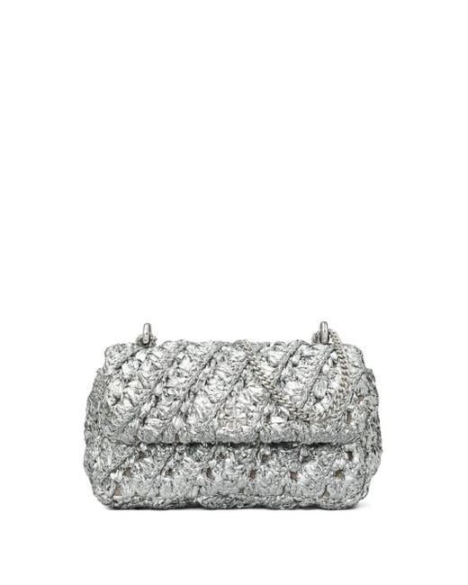 Tory Burch Gray Mini Kira Cross Body Bag