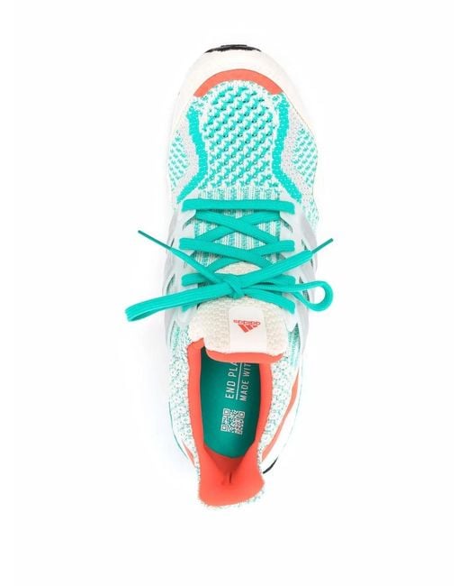 Adidas White Colour-Block Low-Top Sneakers
