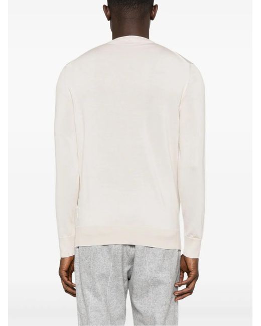 Eleventy White Knitted Jumper for men