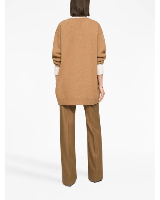 Dolce & Gabbana Natural Virgin Wool Logo-Plaque Trousers
