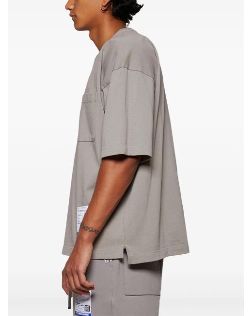 メンズ Maison Mihara Yasuhiro ロゴ Tシャツ Gray