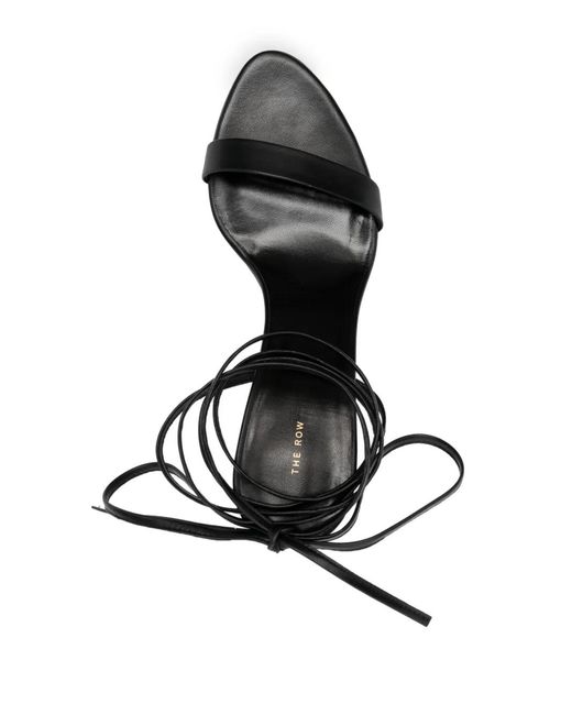 The Row Black 90mm Heeled Sandals