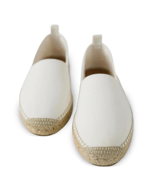 Ralph Lauren White Logo-Plaque Espadrille for men