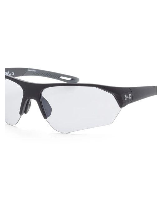 Under Armour White Logo-Plaque Rectangle-Frame Sunglasses