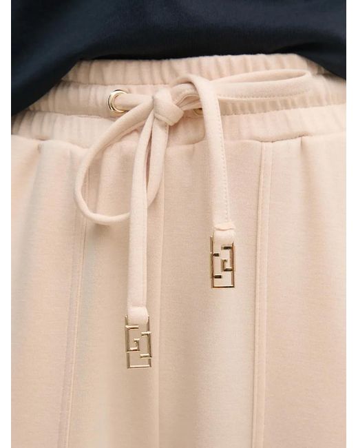 GAUDI Natural Patch-Pocket Drawstring Trousers