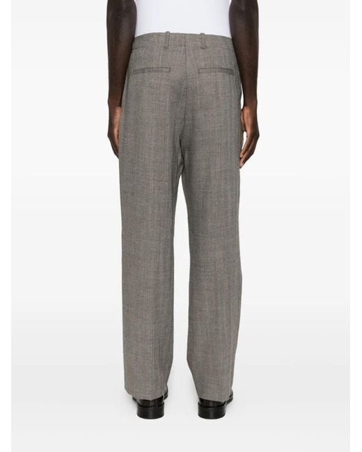 Our Legacy Gray Straight-Leg Trousers for men
