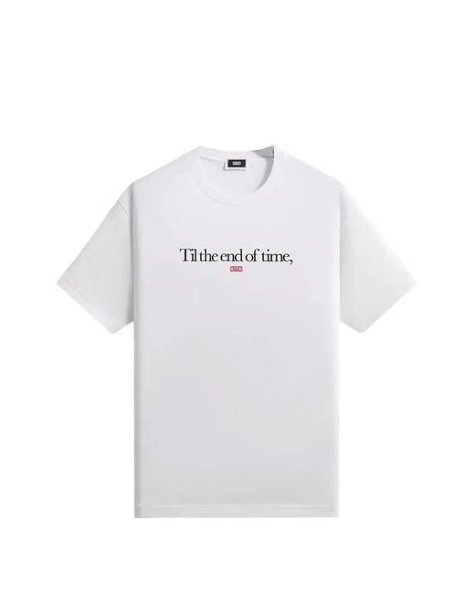 Kith White Til The End Of Time T-Shirt for men