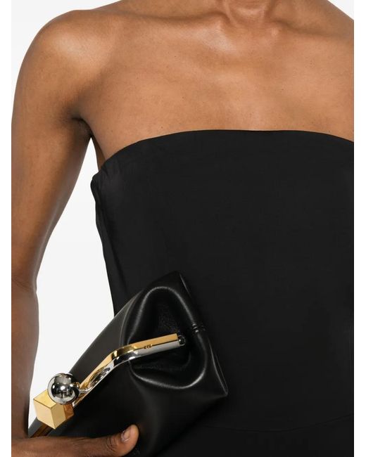 PT Torino Black Strapless Jumpsuit