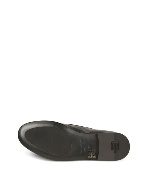 Baldinini Black Mocassins En Cuir À Entaille Penny for men