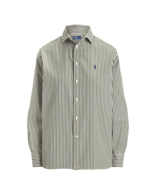 Polo Ralph Lauren Gray Striped Button-Down Shirt