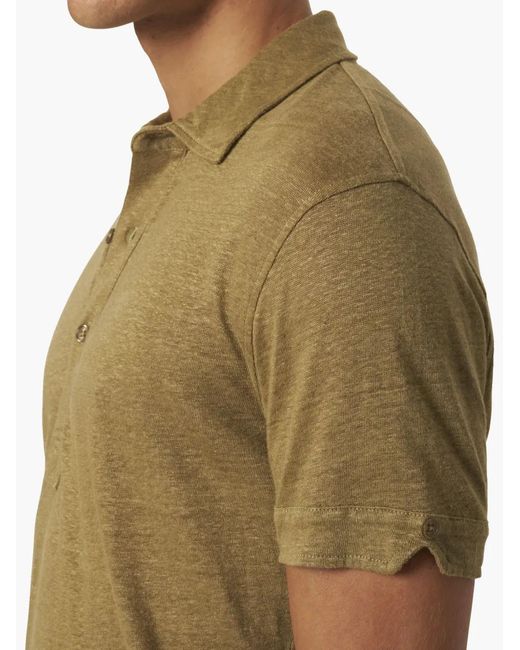 Orlebar Brown Green Sebastian Linen Polo Shirt for men