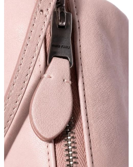 Miu Miu Pink Nappa Leather Pouch