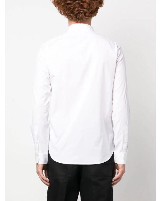 DIESEL White S-Benny-A Logo-Appliqué Shirt for men