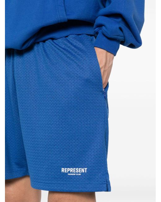 Represent Blue Shorts for men