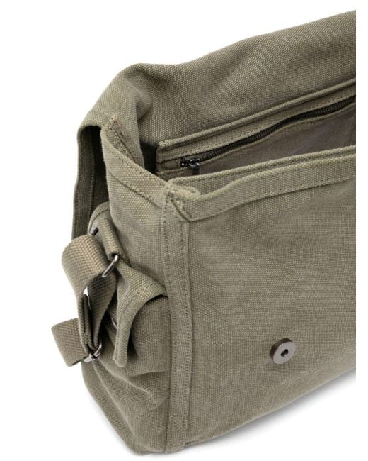 ショルダーバッグ A.P.C. Men Messenger Bags CODBMH62230JAA Green A.P.C. Logo Print Canvas Messenger Bag in Green for Men | Lyst