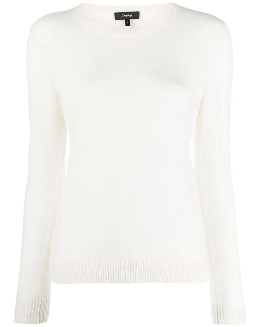 Theory White Sweaters