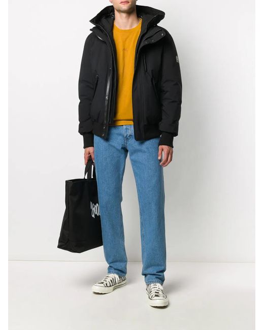 Mackage Black Dixon Hooded Down Jacket for men