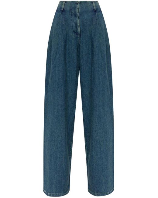 Golden Goose Deluxe Brand Blue High-rise Wide-leg Jeans
