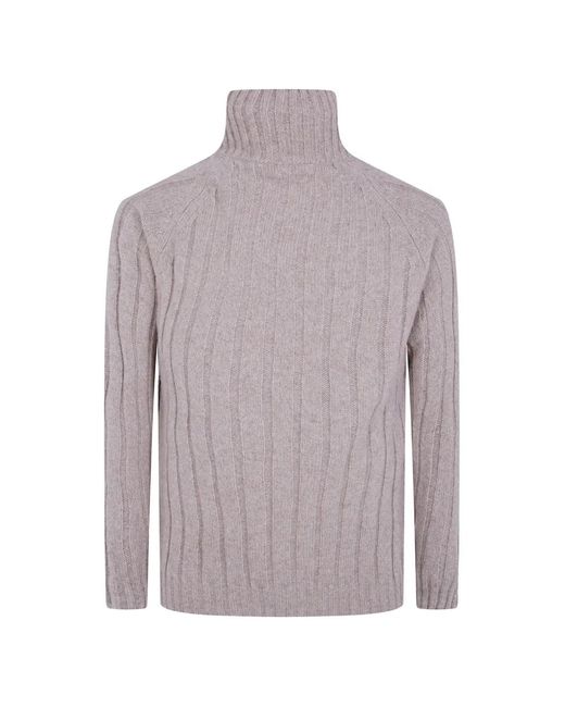 Pull Côtelé À Col Roulé Nuur pour homme en coloris Gray