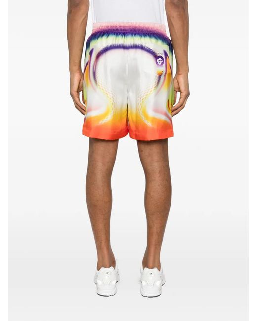 Casablanca Blue Short À Effet Teinté Avec Lien De Resserrage for men
