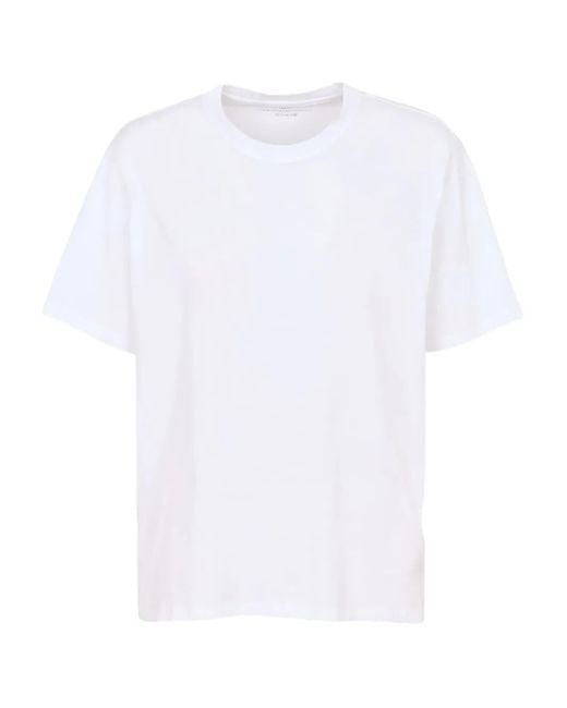 Majestic Filatures T-Shirt Met Ronde Hals in het White
