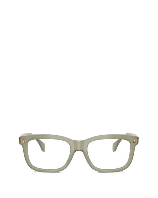 Moncler White Square-Frame Glasses