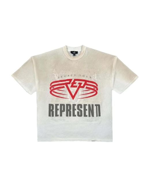 Represent White T-Shirts And Polos for men