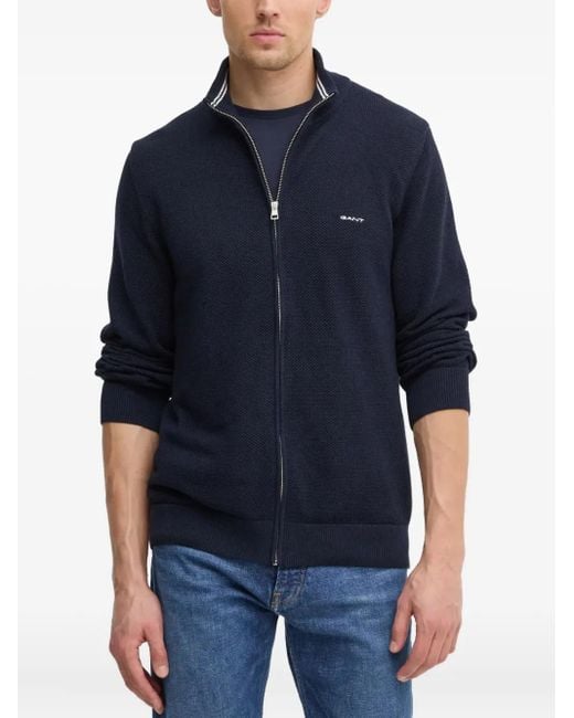 Gant Cardigan Mit Reißverschluss in Blue für Herren