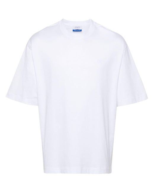 Off-White c/o Virgil Abloh T-Shirt mit Logo-Stickerei in White für Herren
