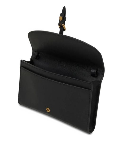 Etro White Leather Pony Wallet With Shoulder Strap