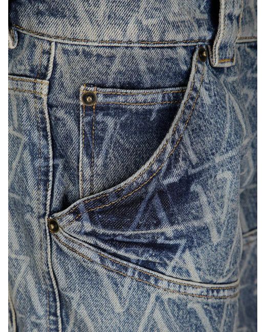 VAQUERA Blue Printed Shorts