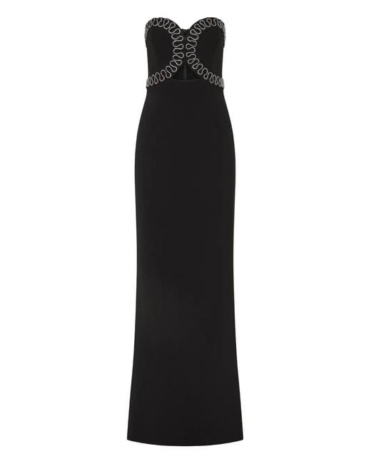 Rebecca Vallance Black Nyx Strapless Gown
