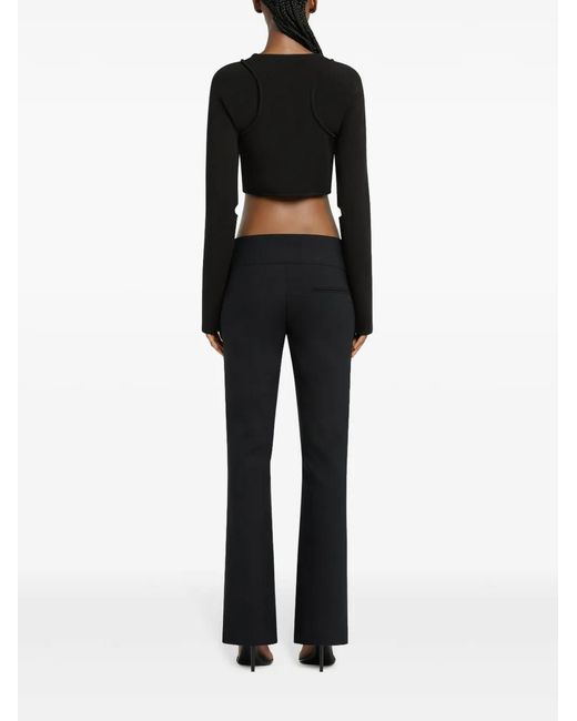 Courreges Black Scuba Knitted Jacket