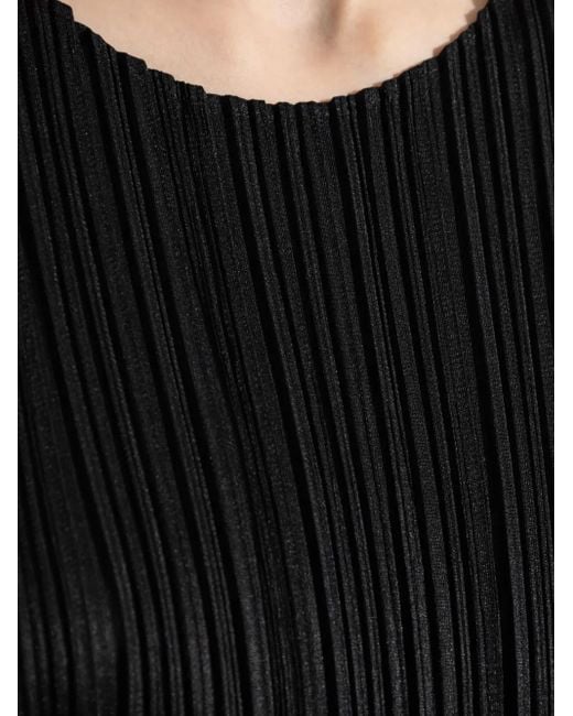Pleats Please Issey Miyake Black Pleated Mini Dress
