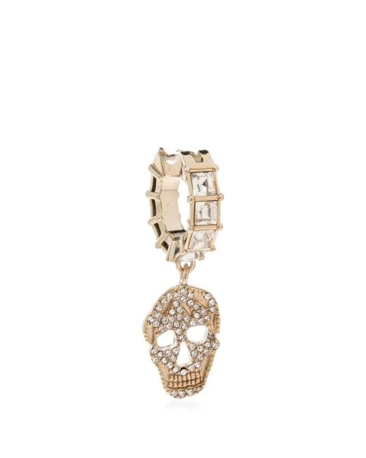 McQueen Metallic Crystal-Embellished Earrings
