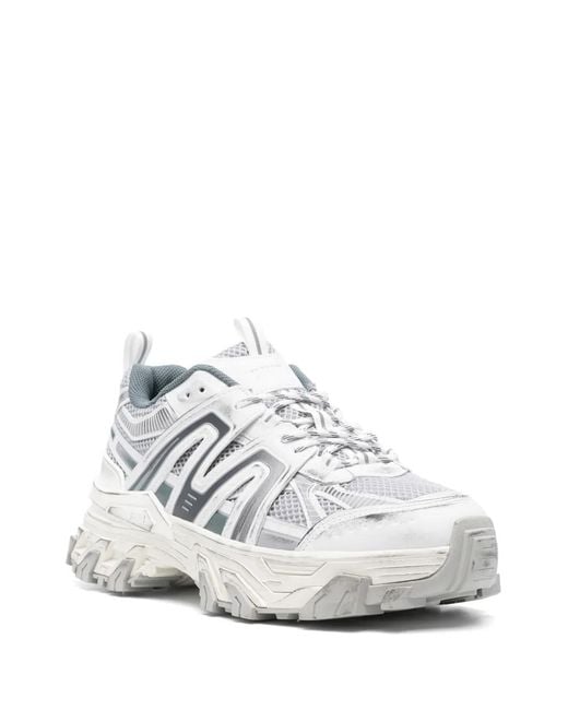 Juun.J White Panelled Sneakers for men