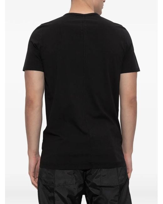 Rick Owens Black T-Shirt With 'Level T' Print for men