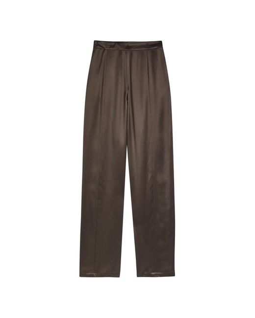 Emporio Armani Brown Seam Trousers