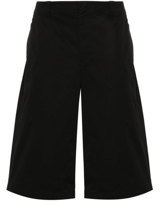 Lemaire Black Twill-Weave Bermuda Shorts for men