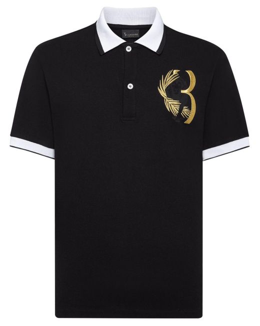 Billionaire Poloshirt Met Geborduurd Logo in het Black voor heren
