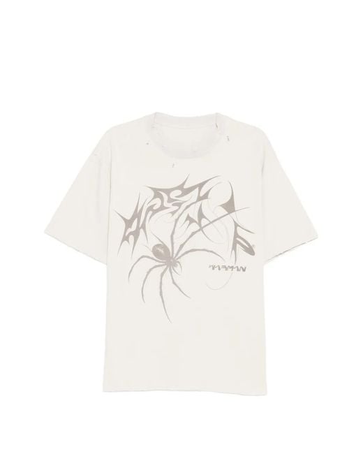 WARMAN White Spider Graphic T-Shirt for men