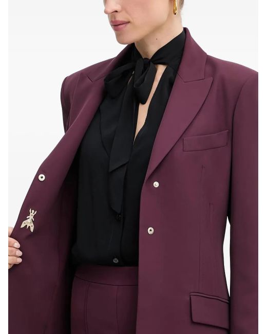 Blazer con aplique de insecto Patrizia Pepe de color Purple