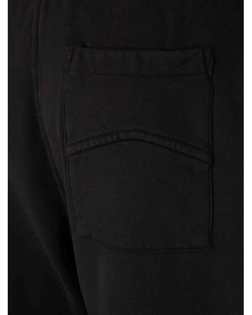 Rhude Black Logo-Detail Track Pants for men