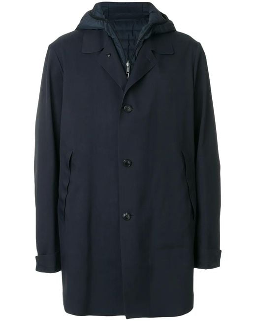 Liska Blue Single Breasted Jacket With Padded Vest Piece for men