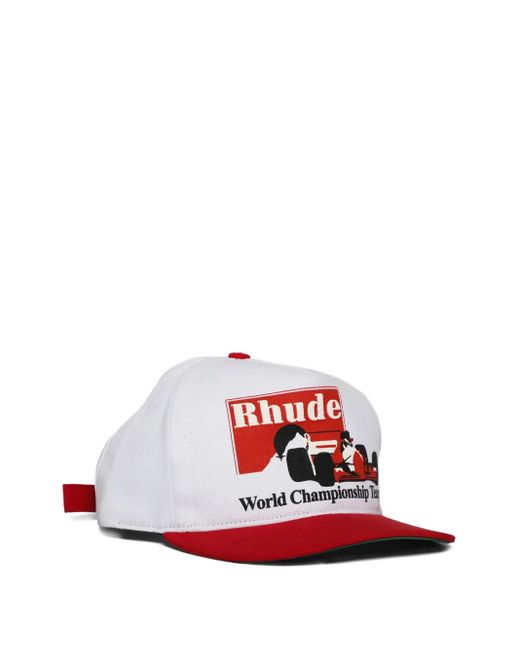 Rhude Red Racing-Car Baseball Cap for men