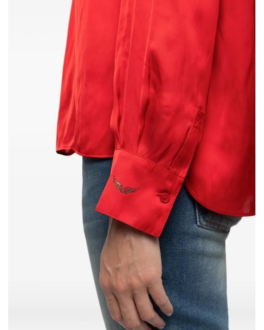 Zadig & Voltaire Red Tink Satin