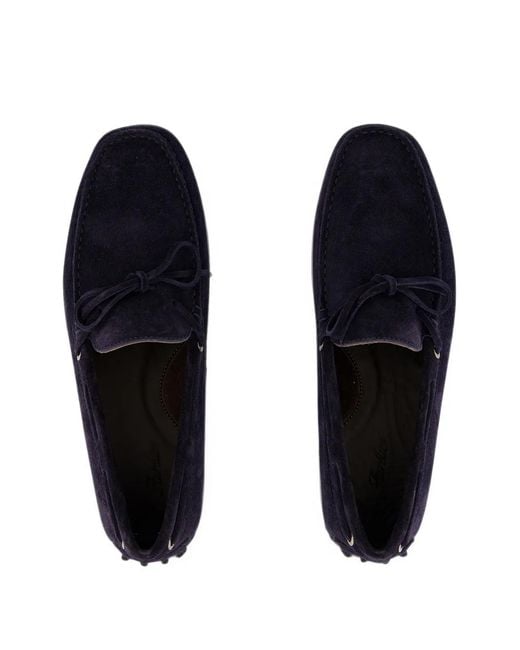 Aurélien Softey Loafer Aus Wildleder in Blue für Herren