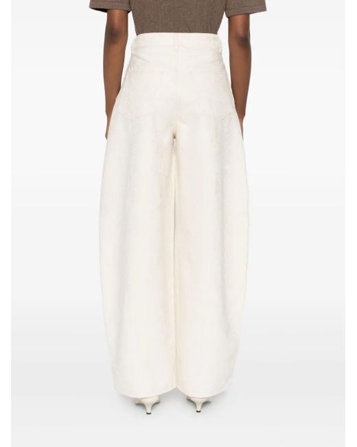 Pantalones Ovalo Jacquemus de color White